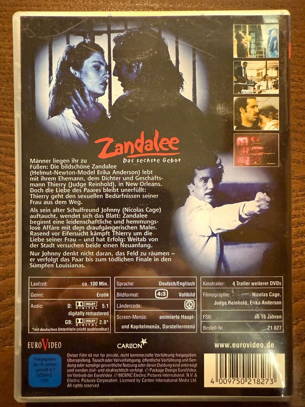 Tutti i DVDs: Zandalee - Das sechste Gebot – Usato da Zürich venduto da FilmFreunde 1