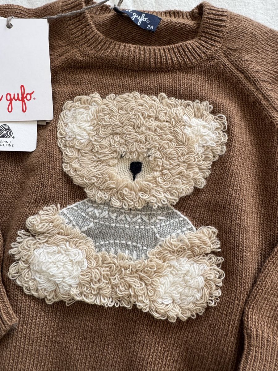 Il Gufo Maglioni & Felpe: Il Gufo Pullover, Gr. 92/2A, Merino, Teddy, Neu – Nuovo e nell'imballaggio originale da Baar venduto da sabrinas_welt 2