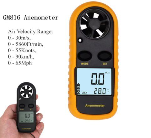 Mesurer: Anemometer Windgeschwindigkeitsmesser Luftgeschwindigkeit – Neuf avec emballage d'origine à Genève par Top-Trend