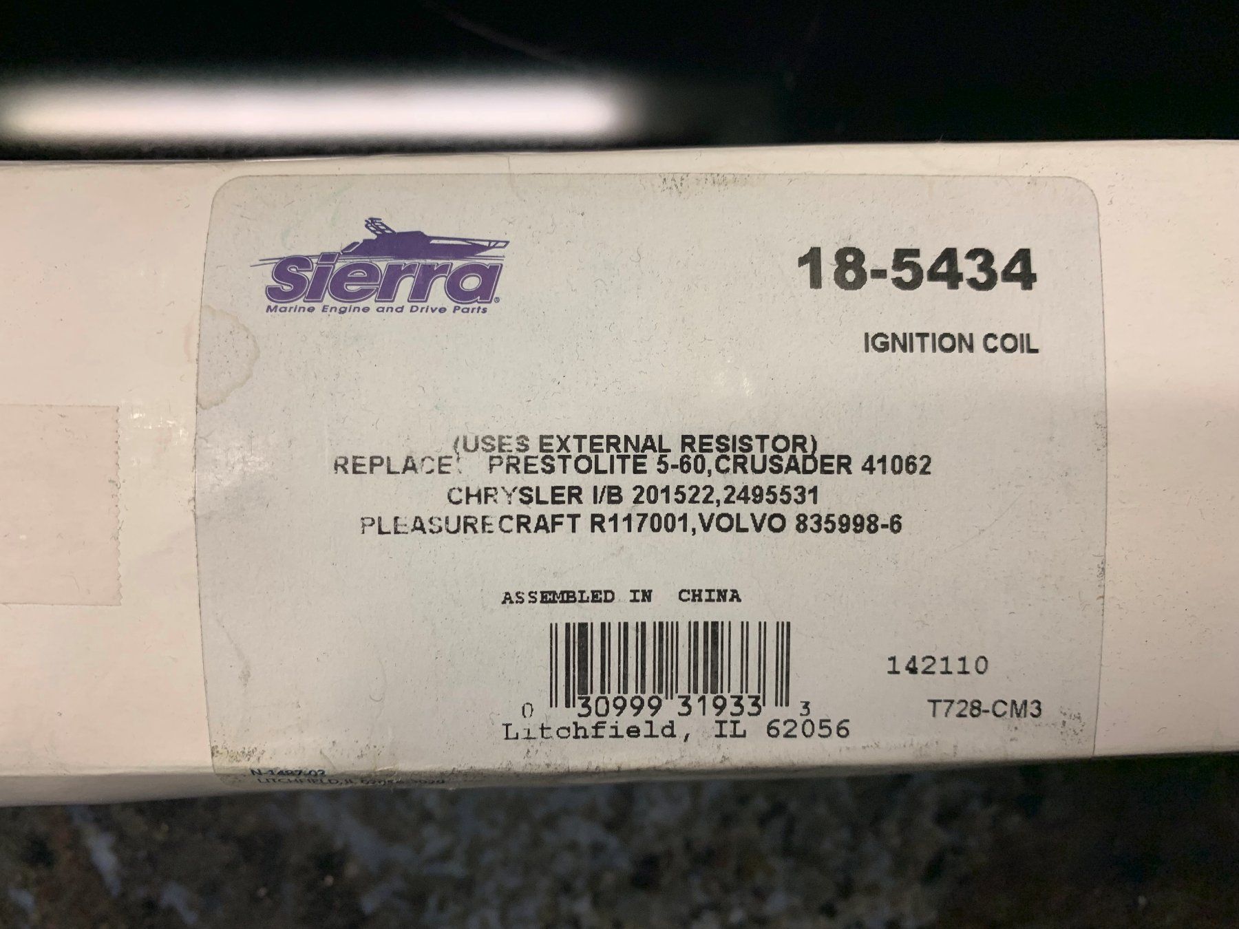 Accessori per altri veicoli: Zündspule Sierra Marine – Usato da Lugnorre venduto da serge.morgenegg 3