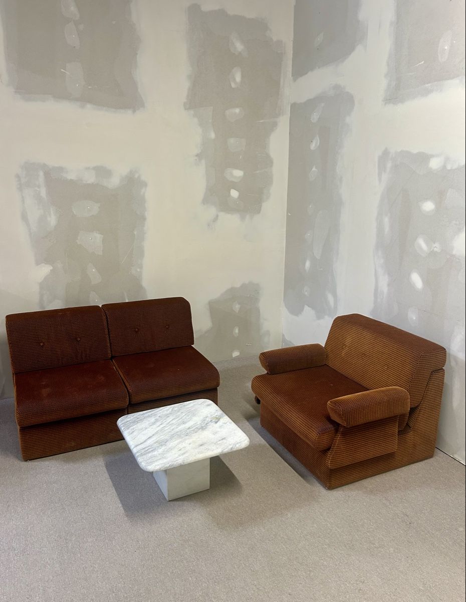 Divani: Cord Modular Sofa der 70er Jahre in Stoff – Usato da Rickenbach ZH venduto da Der-Insider