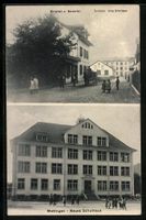 Wettingen, Neues Schulhaus, Strasse mit 