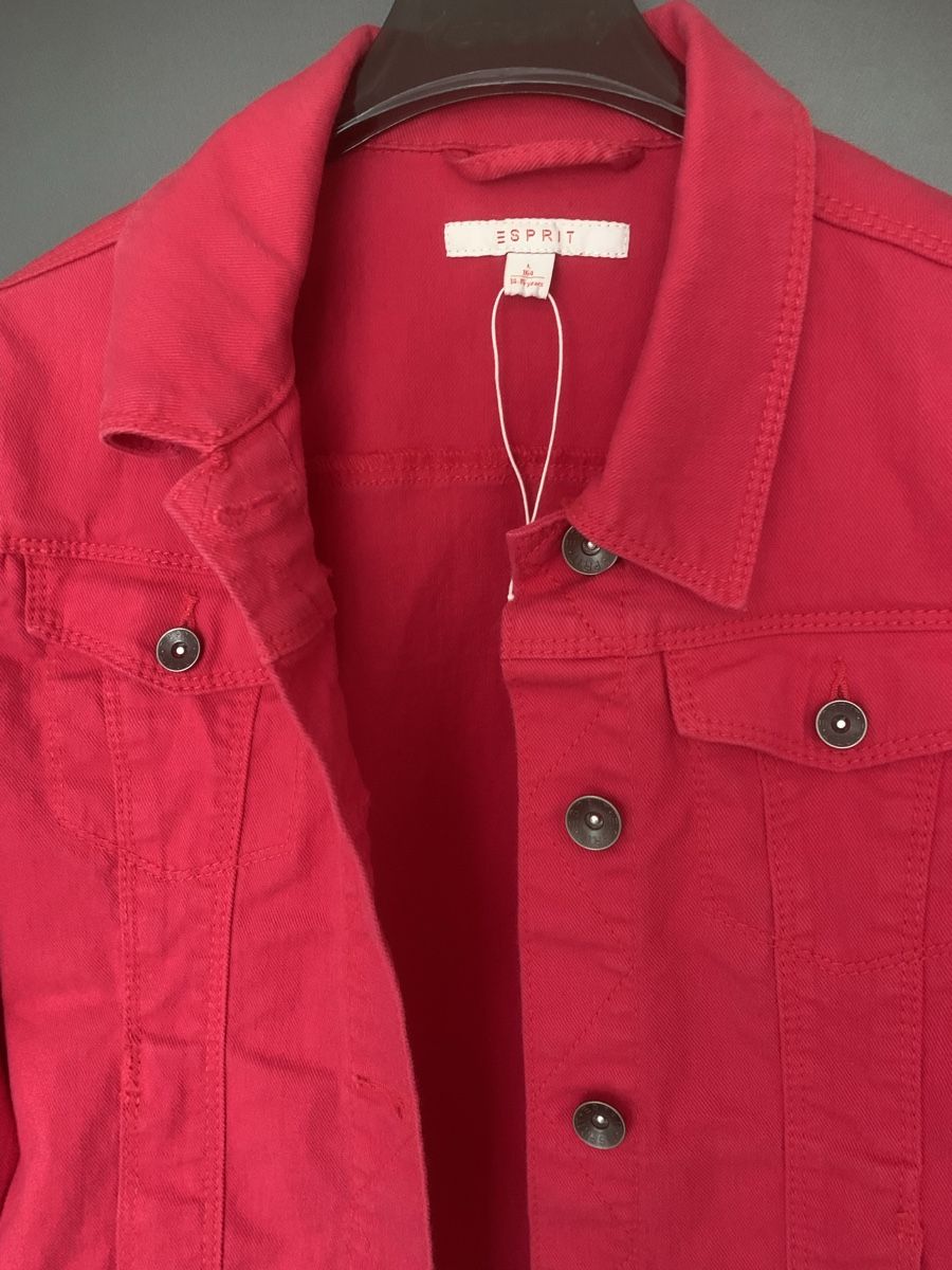 Esprit Giacche & Cappotti: Jeans jacket, dark pink, size S – Nuovo (secondo la descrizione) da Zürich venduto da Zurich.Seefeld 1
