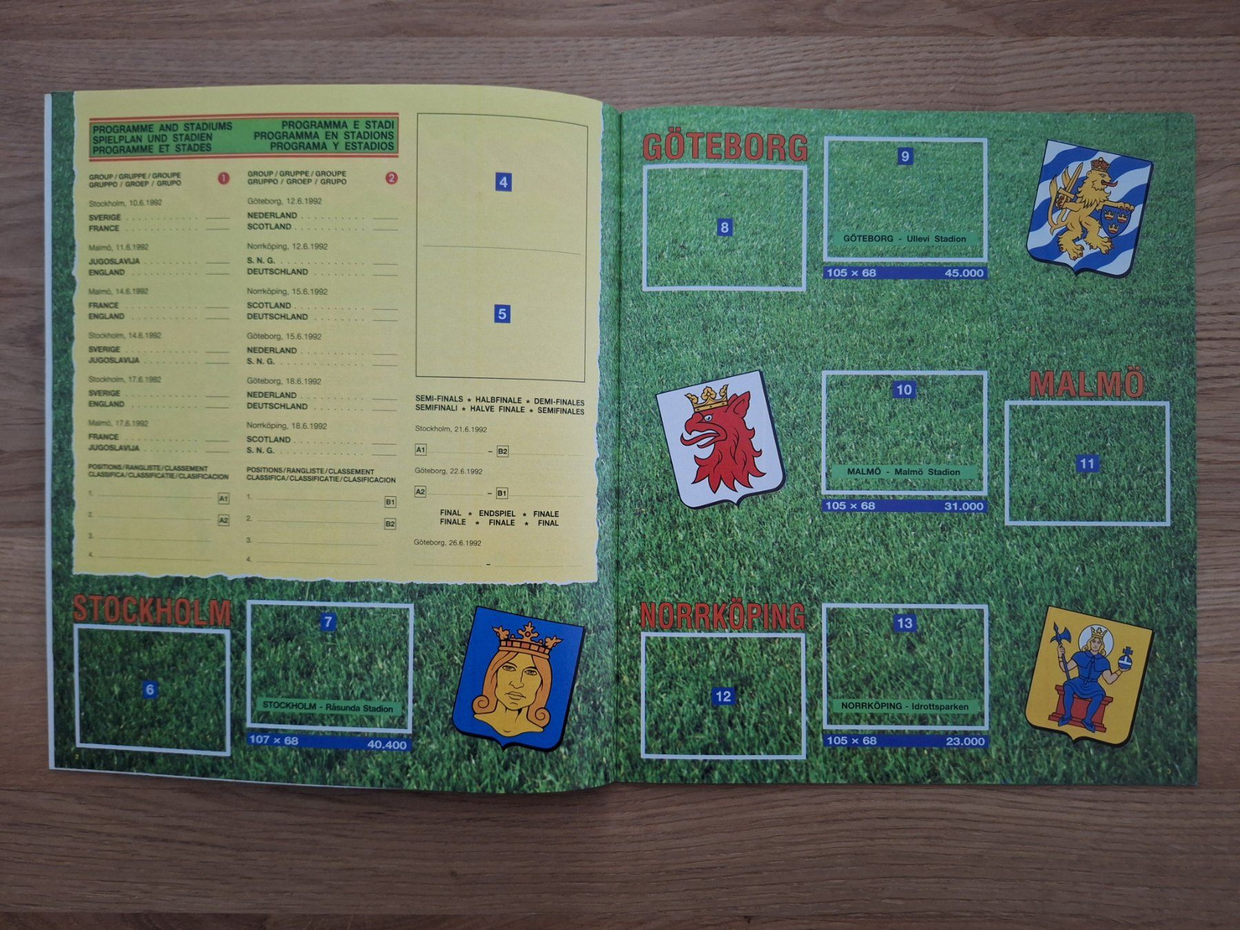 Panini Album: PANINI EURO 1992 – Usato da St. Gallen venduto da Matrix023 1