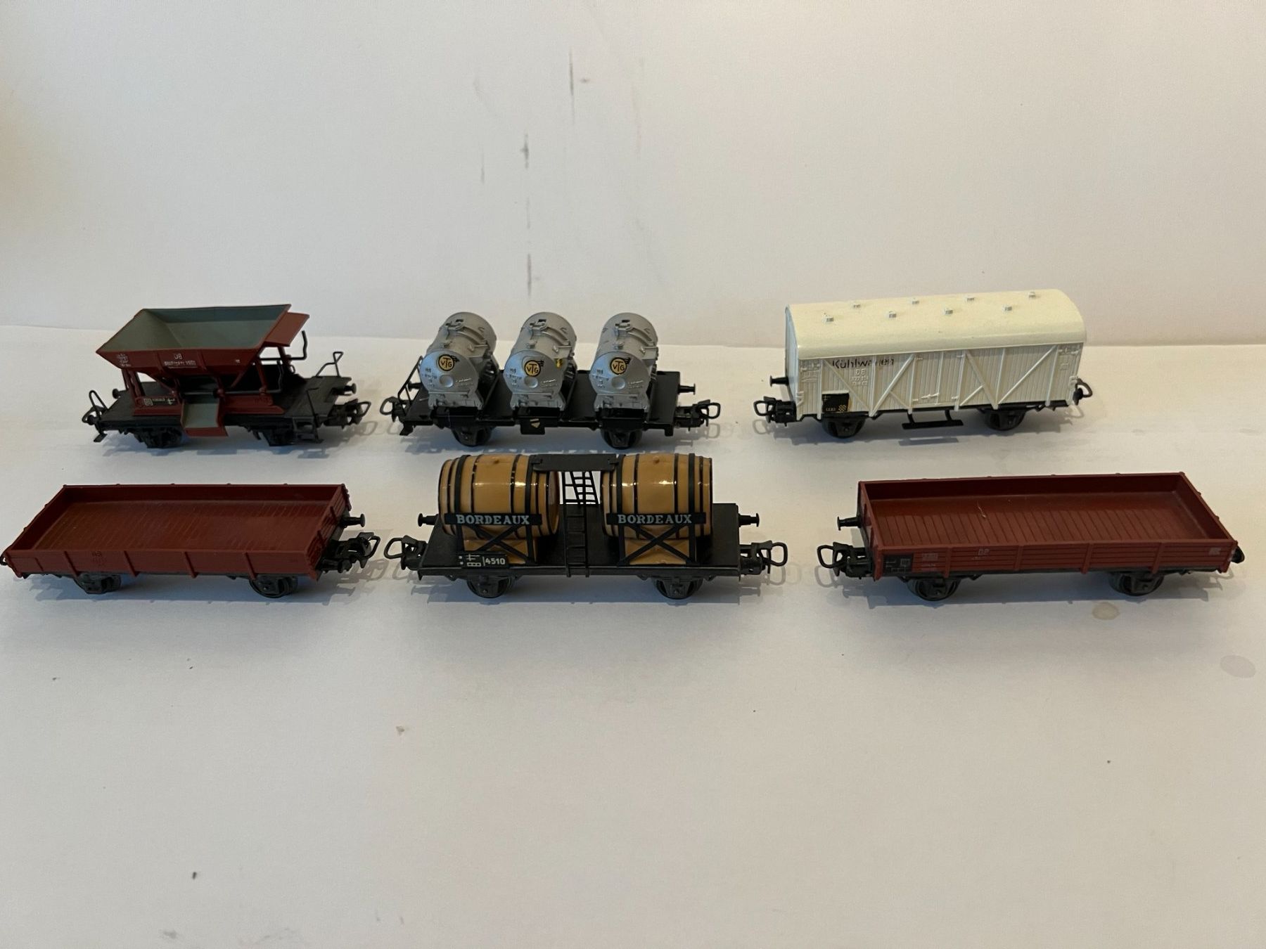 Märklin H0, 6 Gütewagen ältere Ausführung mit Feder (Gebraucht) in ...