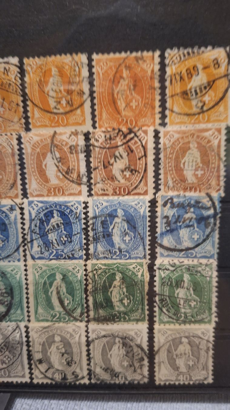 Tutti i francobolli: Lot stehende Helvetia Div. 83Stk. – Usato da Balgach venduto da SIMEON27 4