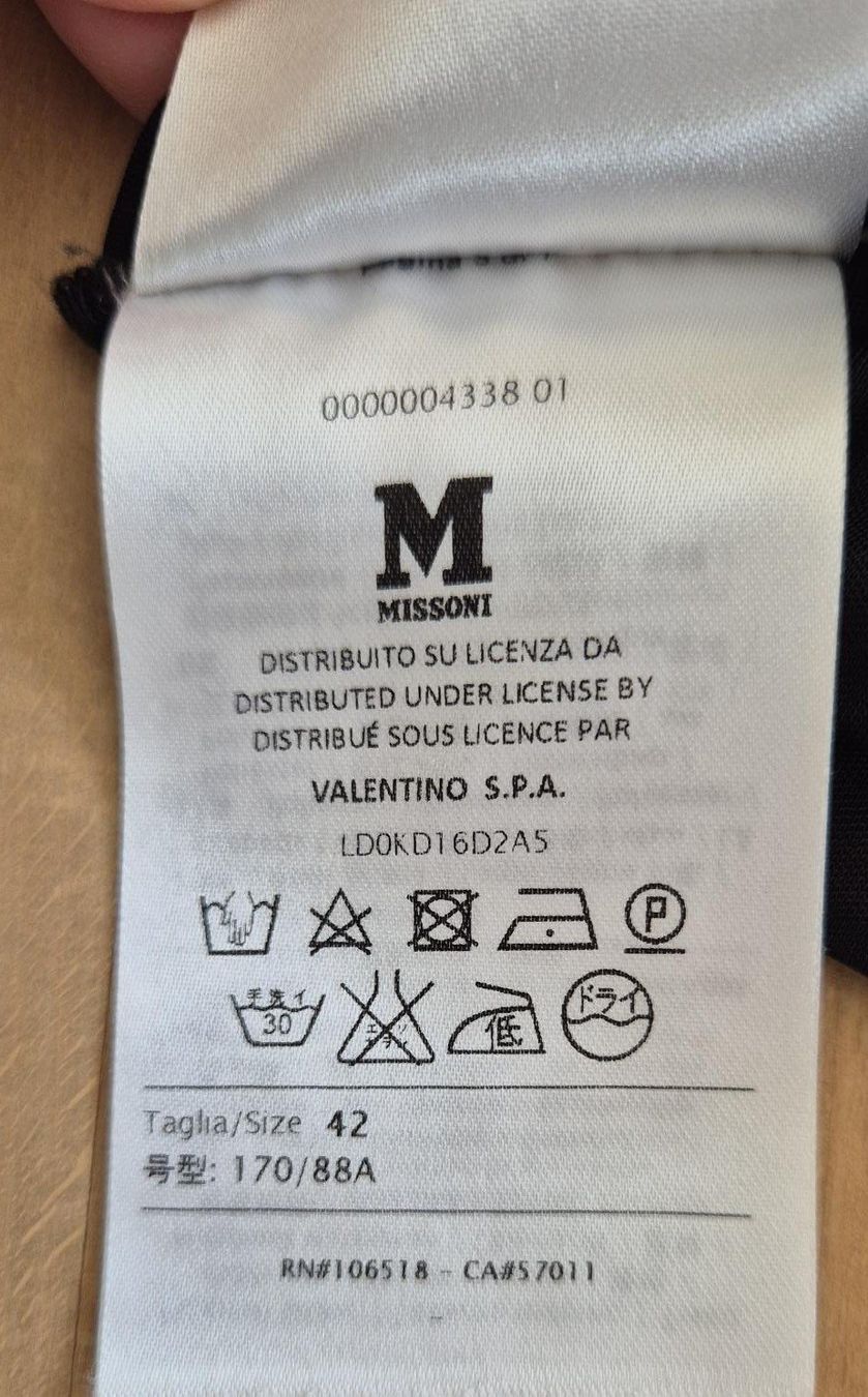 Missoni Vestiti: Missoni Kleid Gr. 38 schwarz-weiss – Usato da Arosa venduto da swissqigong 4