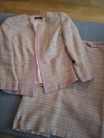 Schicker Damen Tweed Kostüm Set Gr. 36
