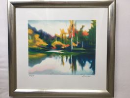 Tadashi ASOMA (1923-2017) Woodland Lake limited edition