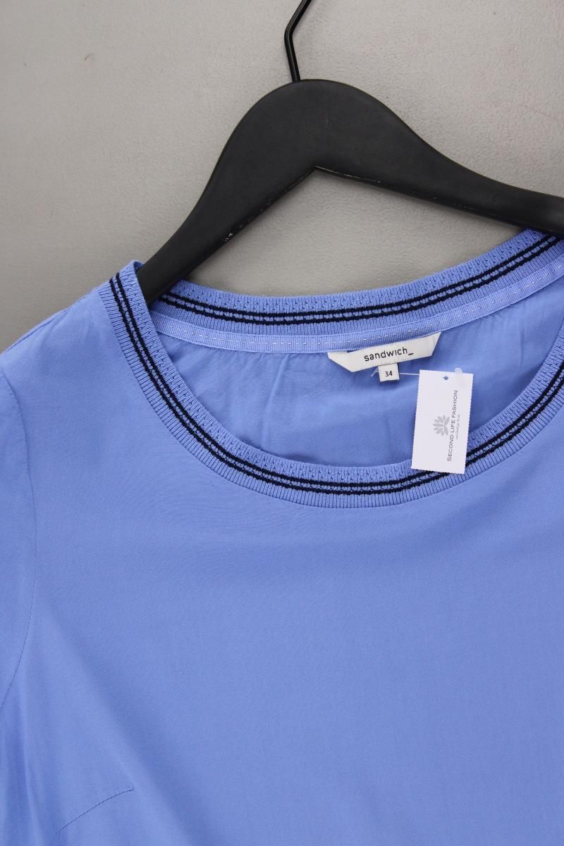 Camicette: Sandwich_ Kurzarmbluse Gr. 34 blau – Usato da Neustadt an der Waldnaab venduto da SecondLifeFashion 1