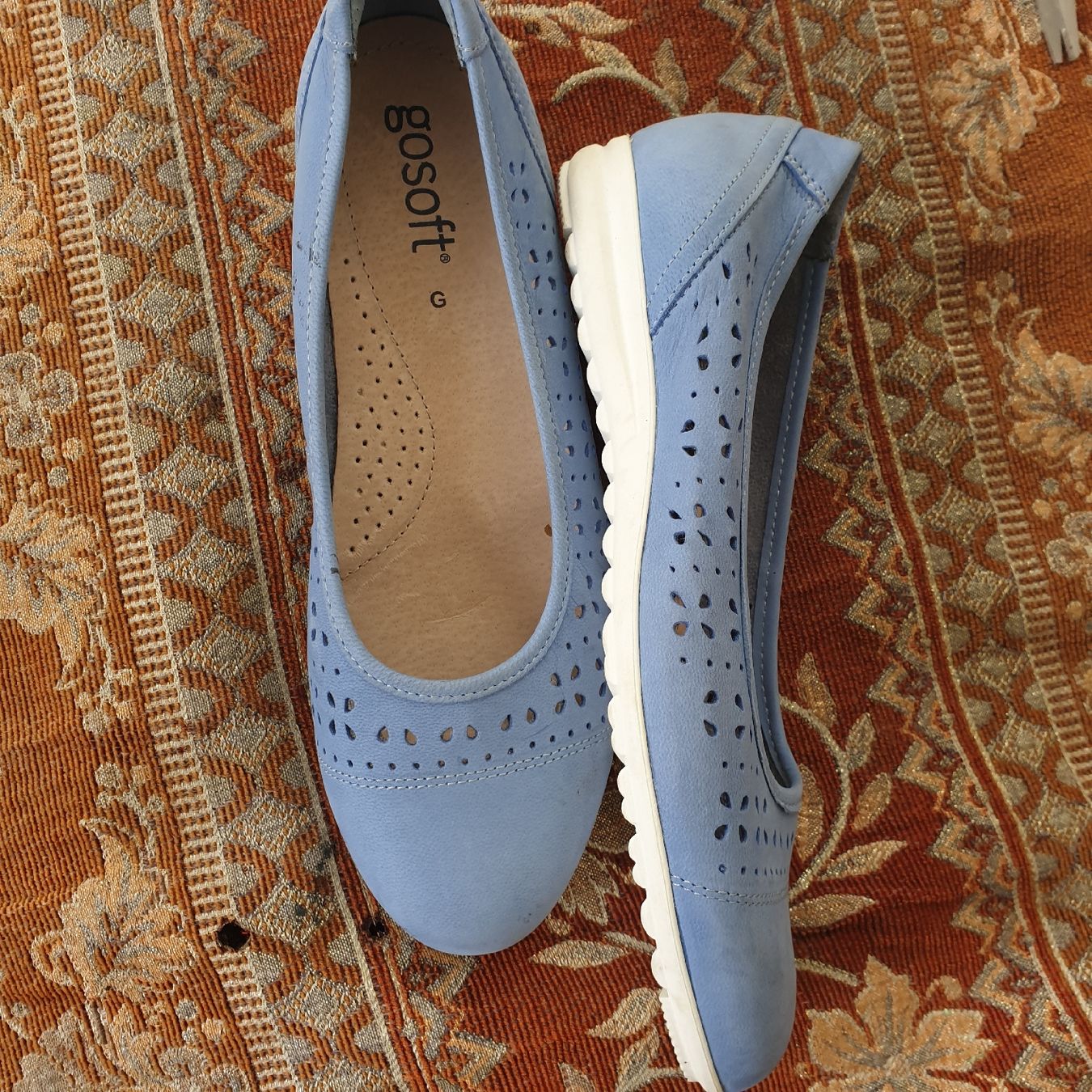 Chaussures femmes: gosoft Echtlederschuh inHellblau Gr. 38 – Neuf (Voir description) à Frenkendorf par Moon111 2