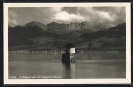 Rapperswil, Panorama mit Wäggital-Berge