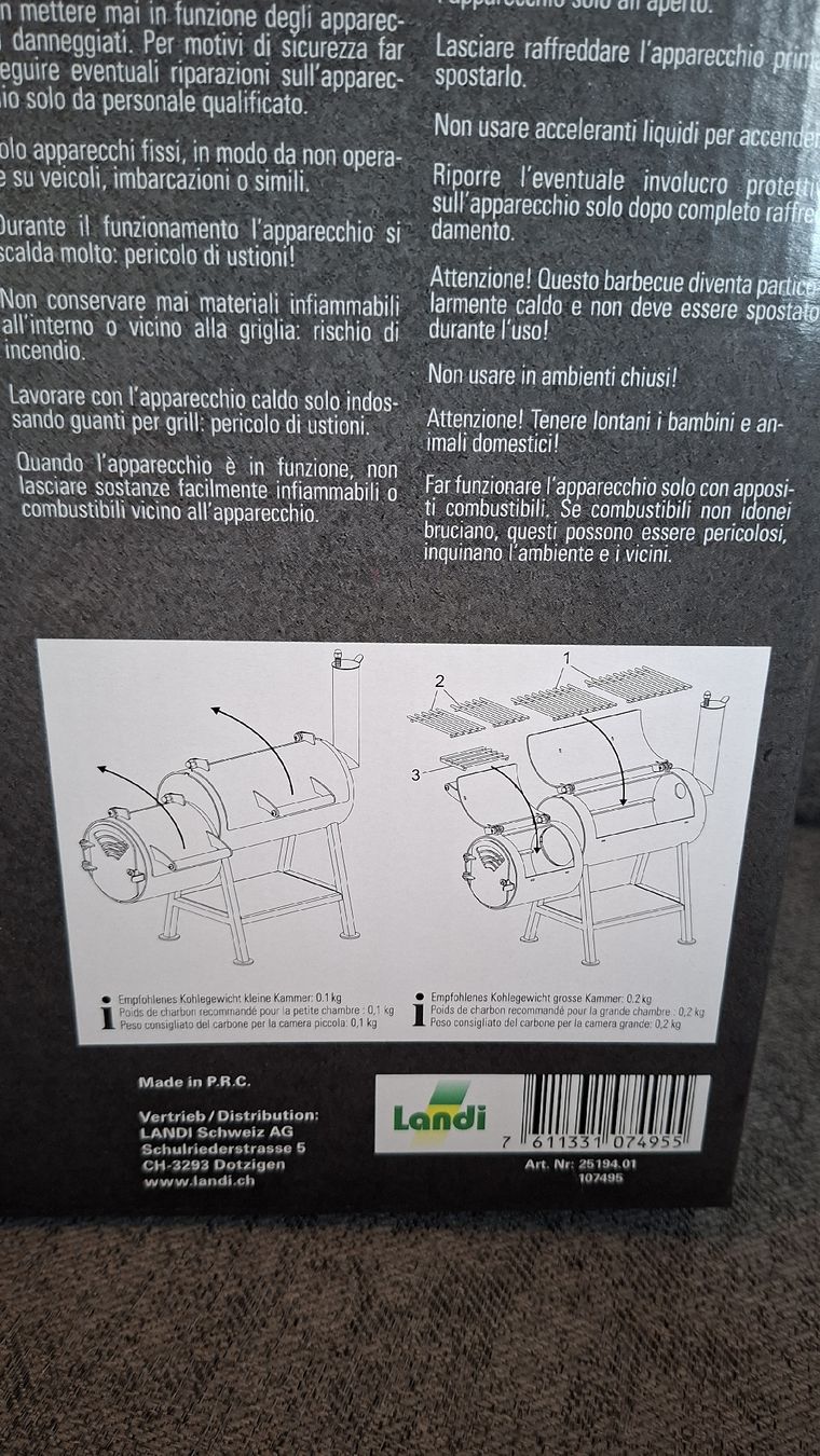Texas Ranger Grills: Smoker Texas Ranger mini, 39cm lang, 3.4 Kilo – Neu (gemäss Beschreibung) aus Wichtrach von AirReto 5