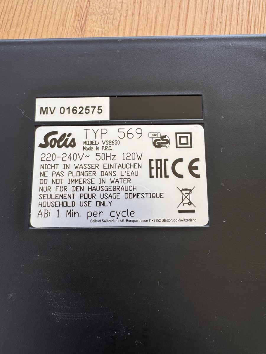 Solis Elettrodomestici da cucina: Solis EasyVac Pro Vakuumierer Typ569 inkl. Folien – Nuovo (secondo la descrizione) da Altendorf venduto da PiaLang 3