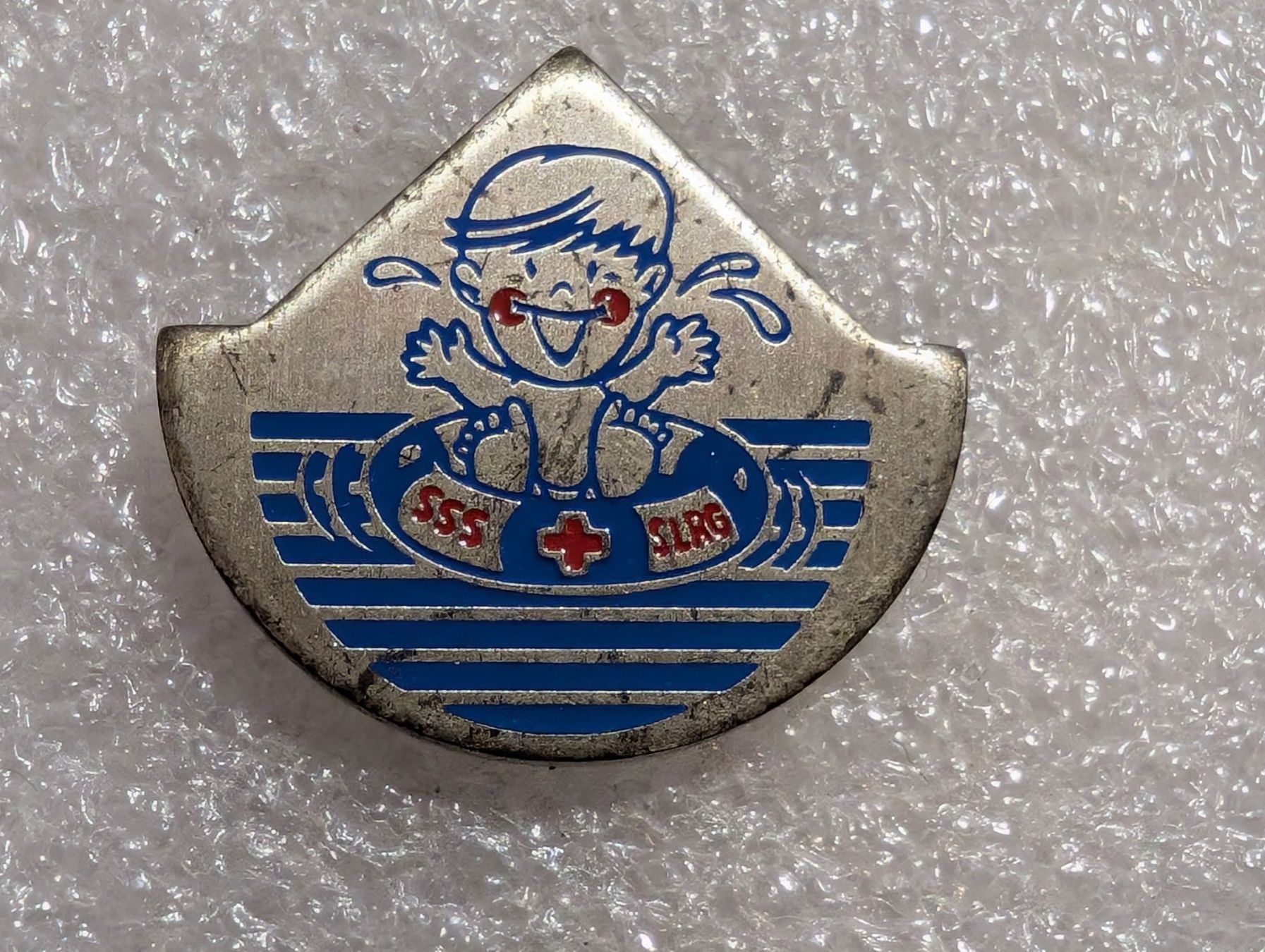 Placchette & Badge: Ansteckpin 296: SSS SLRG – Usato da Oppligen venduto da Pin-Fall-Shop