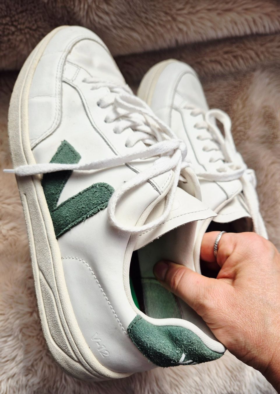 Veja Herrenschuhe: VEJA 45 SNEAKER SCHUHE LEDER TIP TOP HALBSCHUH WEISS BASIC – Gebraucht aus Elsau von the-colorful-side 7