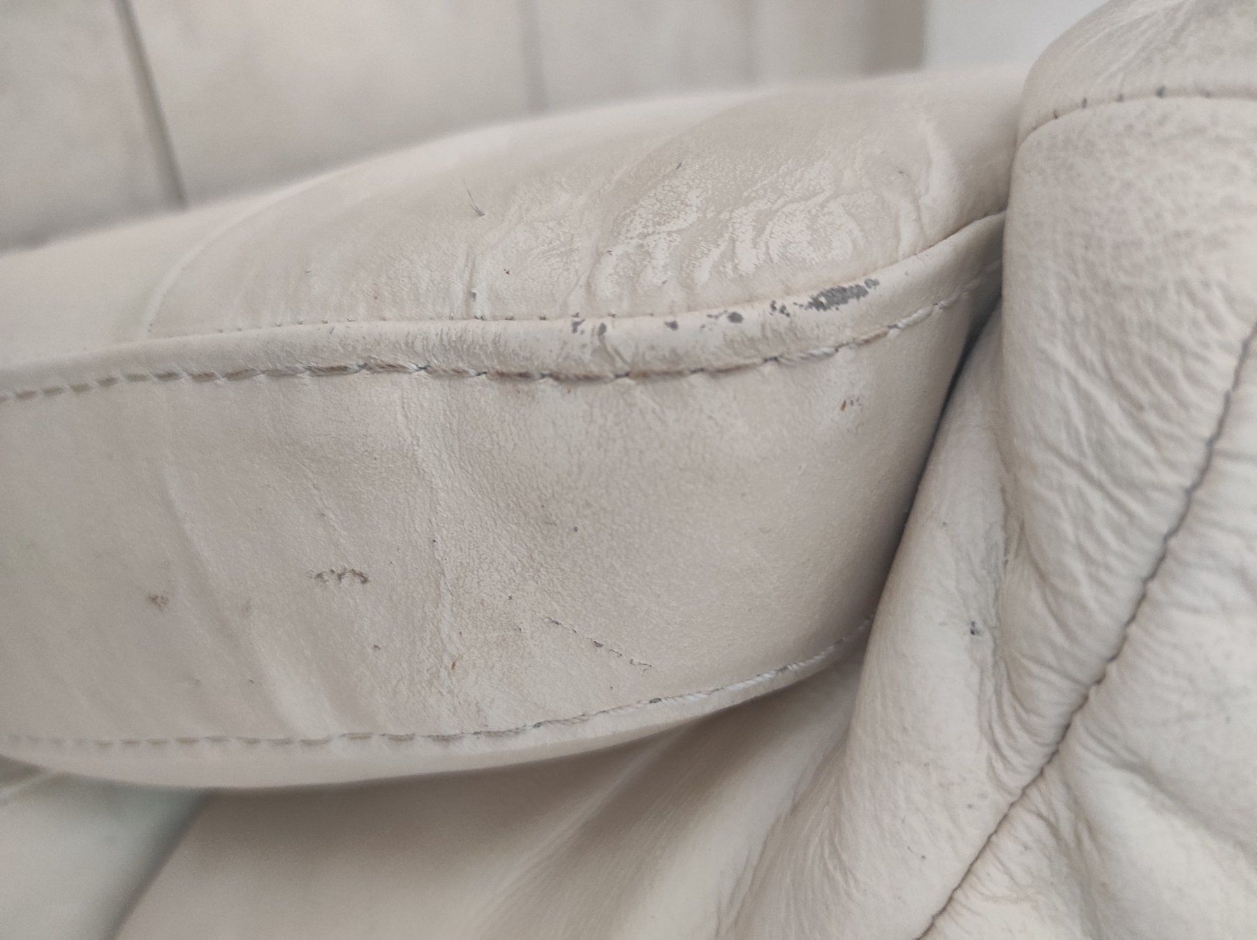 Sofas: Echtleder Sofa hellbeige – D'occasion à Leuggern par FioriFuchs 4