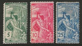 1900 : Serie Weltpostverein Nr. 77A - 79A */**