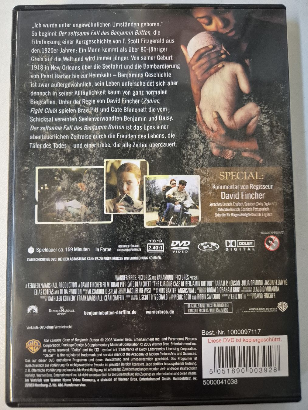 Alle DVDs: Der seltsame Fall des Benjamin Button DVD – Gebraucht aus Lindau von Hammy0740 1