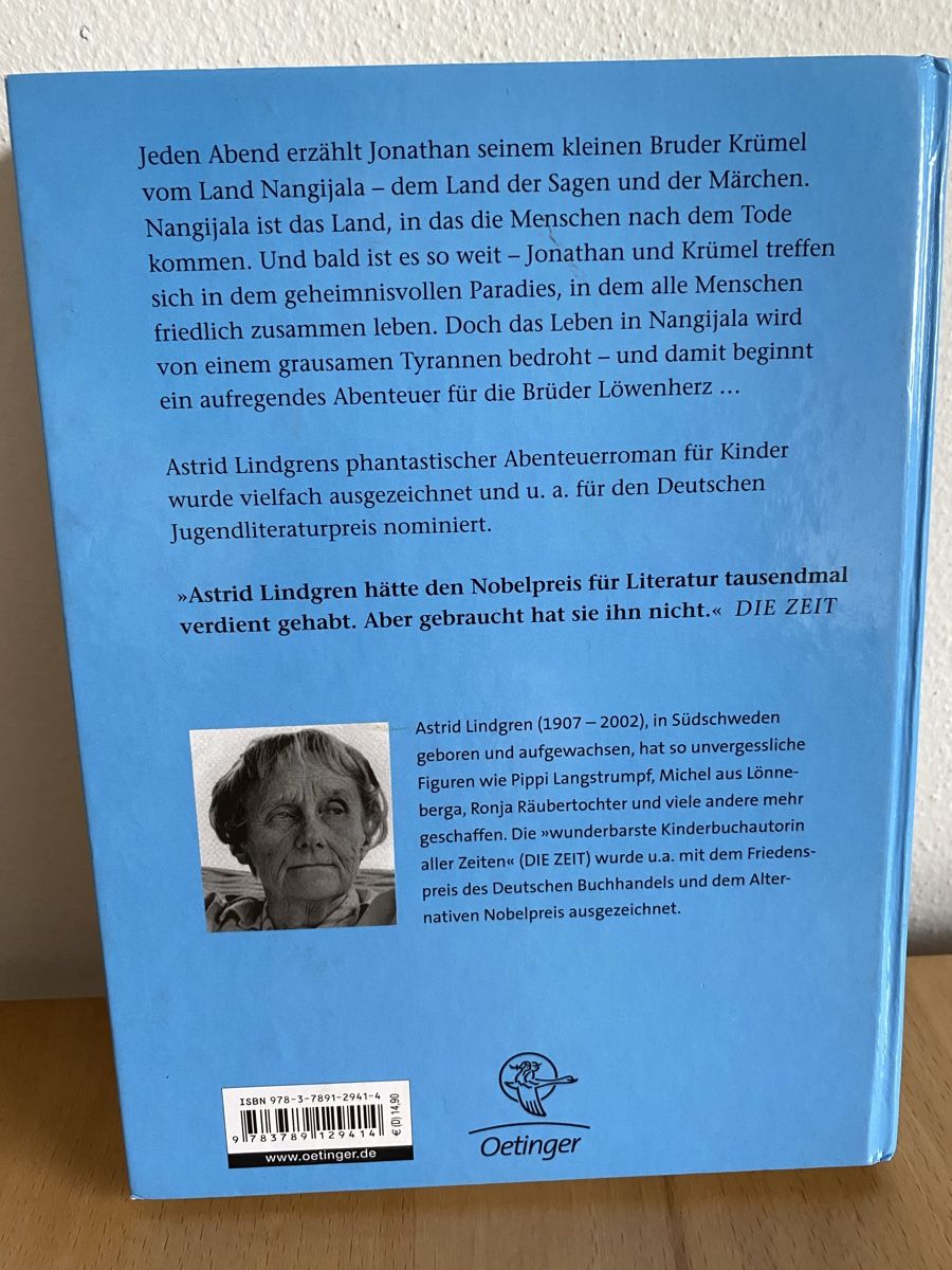 Livres: Die Brüder Löwenherz - Astrid Lindgren – D'occasion à Schwarzenburg par Michellu 2