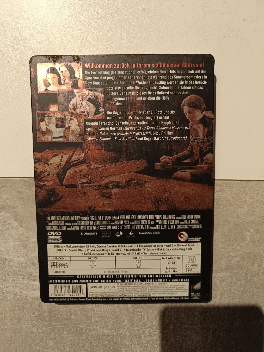 Tutti i DVDs: Hostel 2 Extended Version DVD Steelbook Top Zustand – Usato da Arbon venduto da Gatto81 1