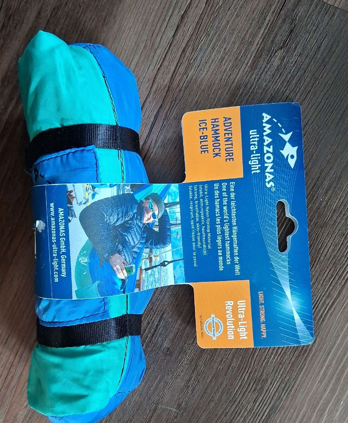 Amazonas Amache: Amazonas Ultralight Adventure Hängematte Ice-Blue, Neu – Nuovo e nell'imballaggio originale da Kollbrunn venduto da Faehnli 1