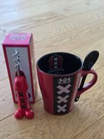 Amsterdam Tasse mit Löffel und Korkenzieher – Souvenir