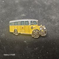 Vintage PTT Bus Pin/Anstecker, Lizenziert PTT 1993, Gelb