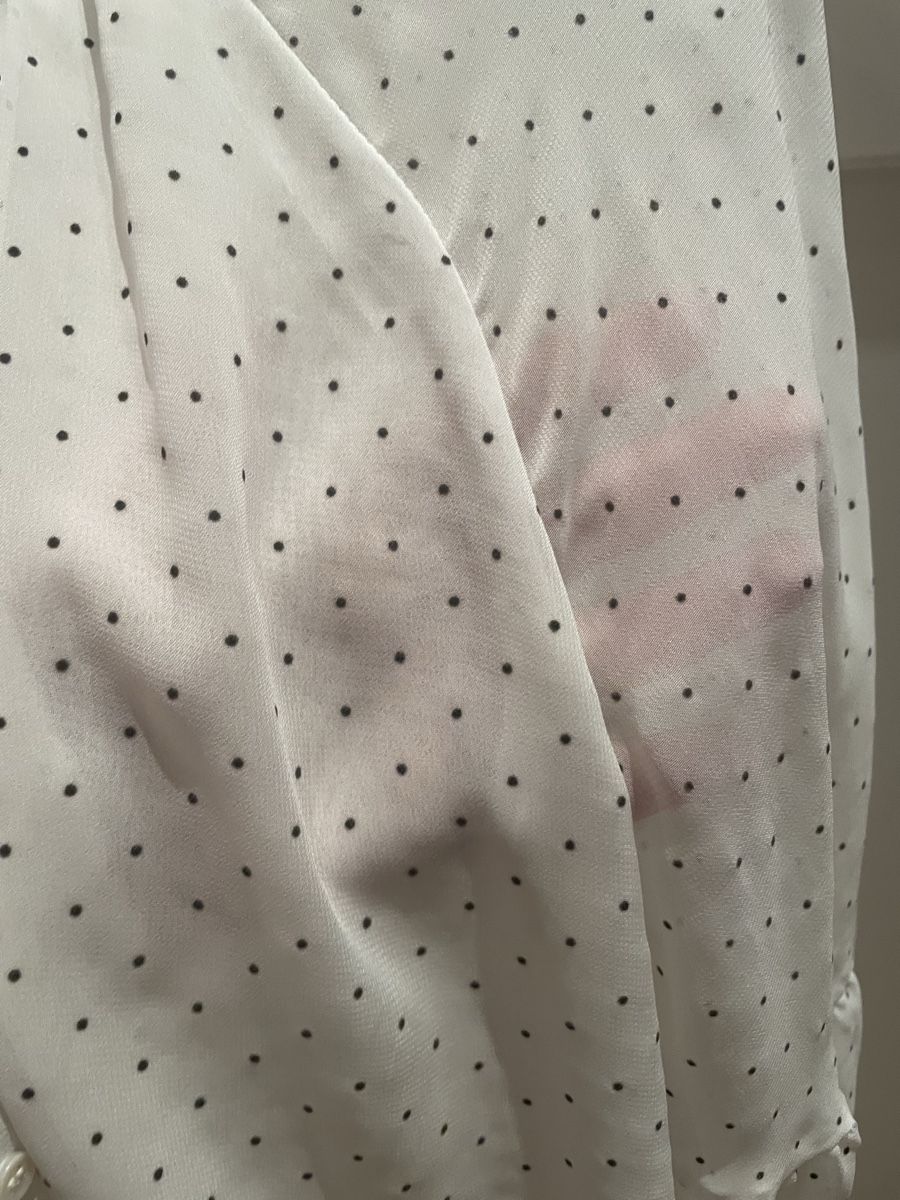 Massimo Dutti Camicette: Massimo Dutti White Blouse with Dots - Size 40 - Spring! – Usato da Oberwil BL venduto da Stellochkas 3