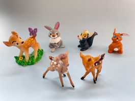 6x BAMBI KLOPFER FELINE Figur WDP Bully '82 & Heimo 60er
