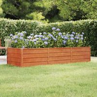 vidaXL Hochbeet Rostig 240x80x45 cm Cortenstahl NEU