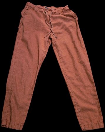 Chicoree Leinenhose, Grösse S, terracotta