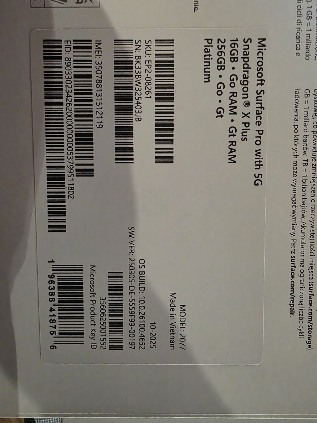 Microsoft Tablet PC: Microsoft surface pro 11 5g  – Neu und originalverpackt aus Yvonand von vir_wdr7 6