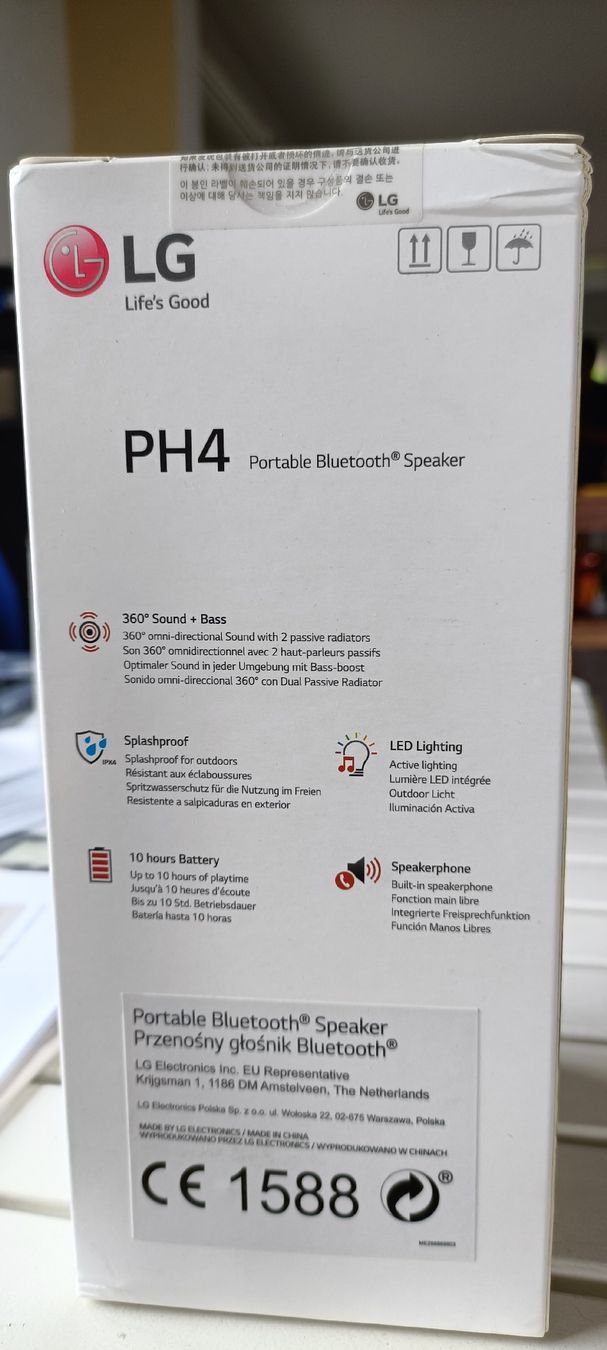 LG Casse acustiche: LG PH4 Bluetooth Speaker black – Nuovo e nell'imballaggio originale da Porza venduto da tbch 3