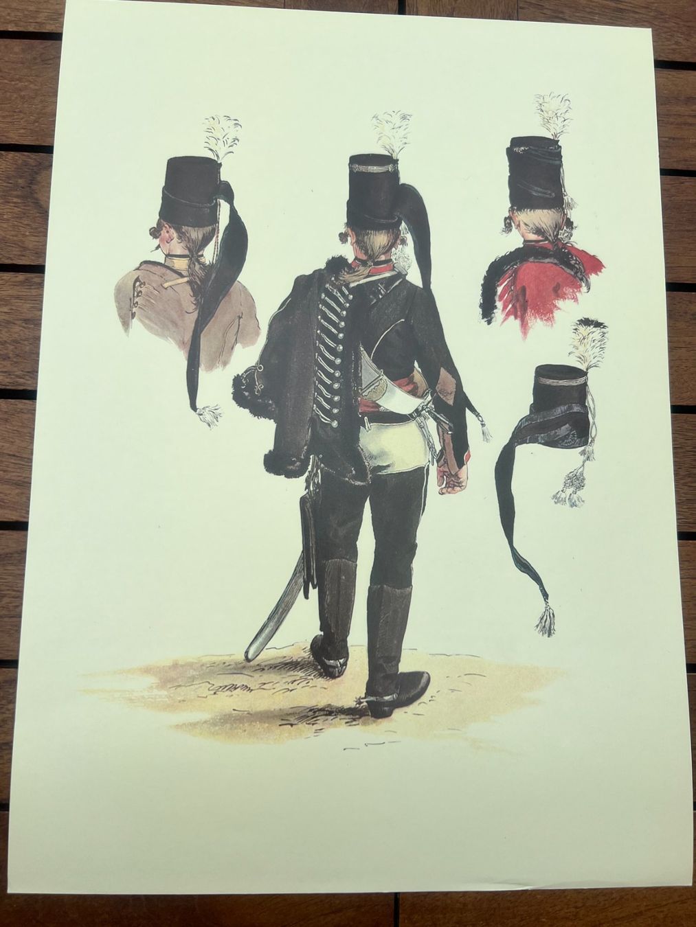 Grafica & Litografie: Lithographie originale - Hussard - Régiment de Ruesch – Usato da Savigny venduto da dor_5v9q