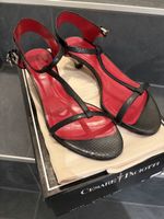 Cesare Paciotti schw Leder Sandale Gr 36