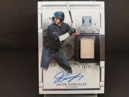 Panini Impeccable Baseball Jacob Gonzalez Lumber Auto /99
