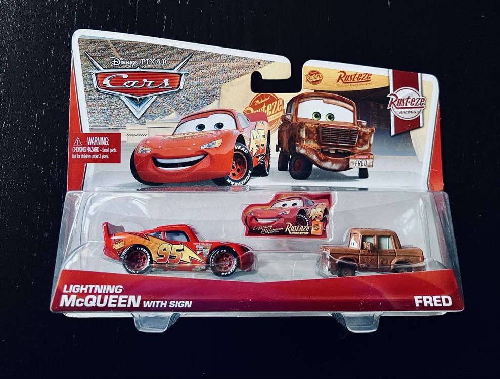 2013 Disney Pixar Cars Lightning McQueen & Rust-Eze (Neu und ...