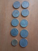 Thailand Münzen Geld Sammlung, 9x 1 Baht & 1x 50 Satang !!!