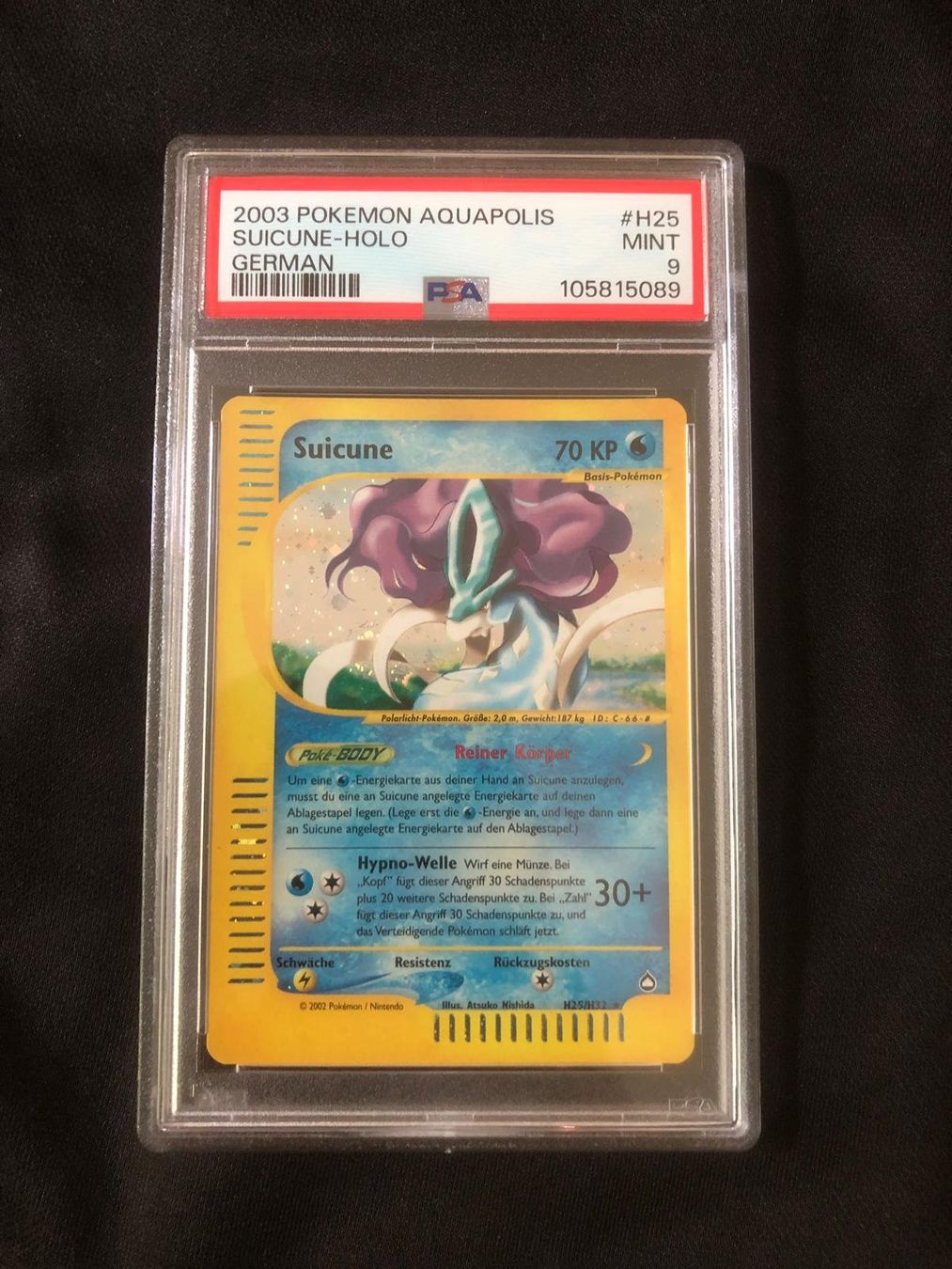 Pokémon Carte collezionabili: Suicune Aquapolis holo PSA9 DE  POP8! – Nuovo (secondo la descrizione) da Muralto venduto da ale_8tqr