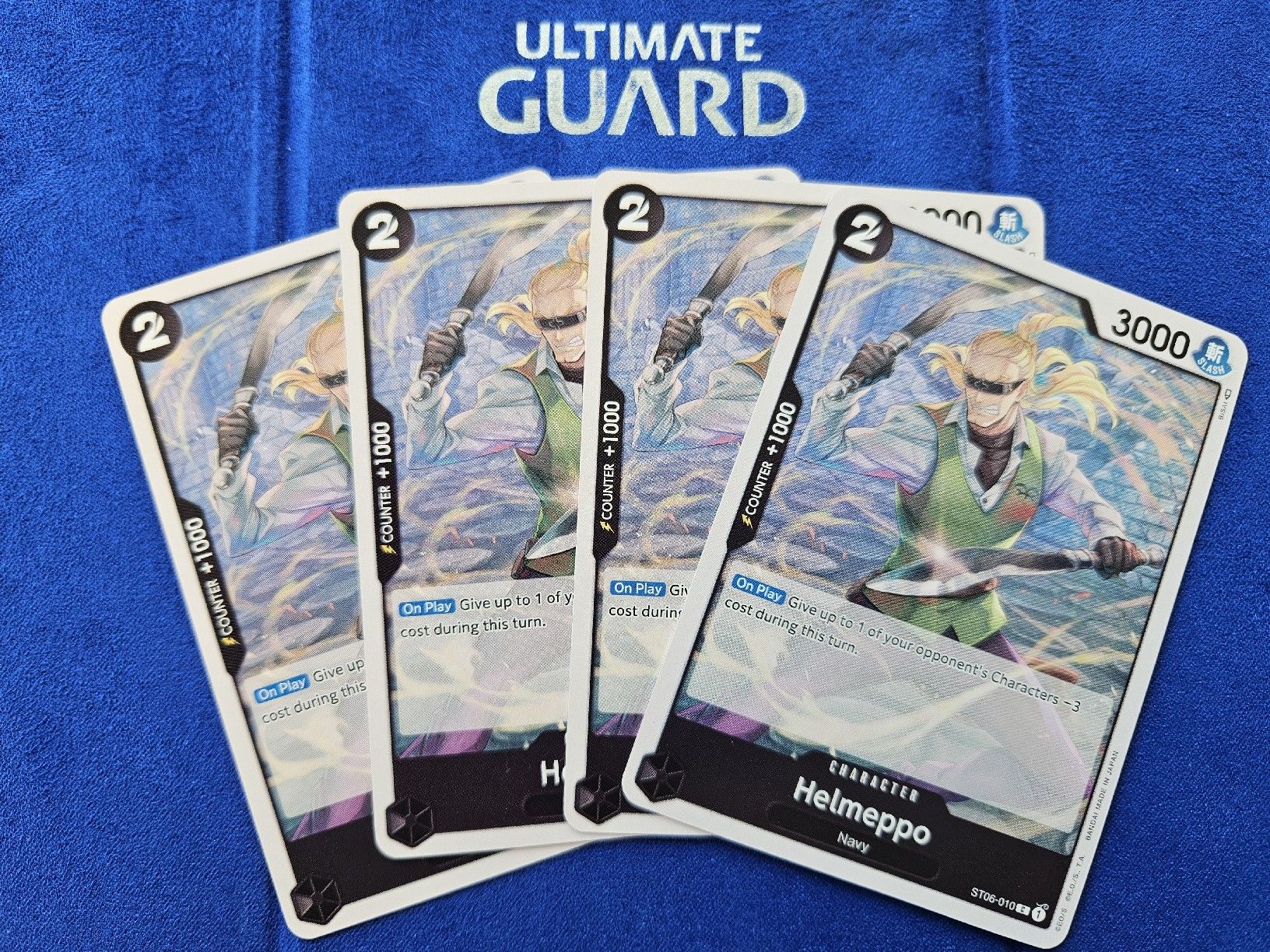 Bandai Sammelbilder & Trading cards: 4x One Piece TCG - Helmeppo EN – Neu (gemäss Beschreibung) aus Lyss von DeaDiLuna