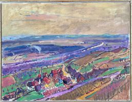 Henri Schmid (1924 - 2009) Grosses Gemälde / Thurtal