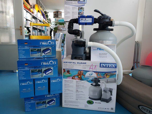 Intex Piscine: INTEX Schalen Grafitframepool 478x124cm & Sandfilter-NECON! – Nuovo e nell'imballaggio originale da Wynau venduto da Intexpool24 1