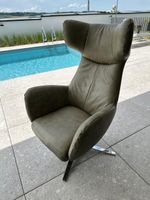 Super comfo Sessel Willi Leder Cesano green mit Wippfunktion