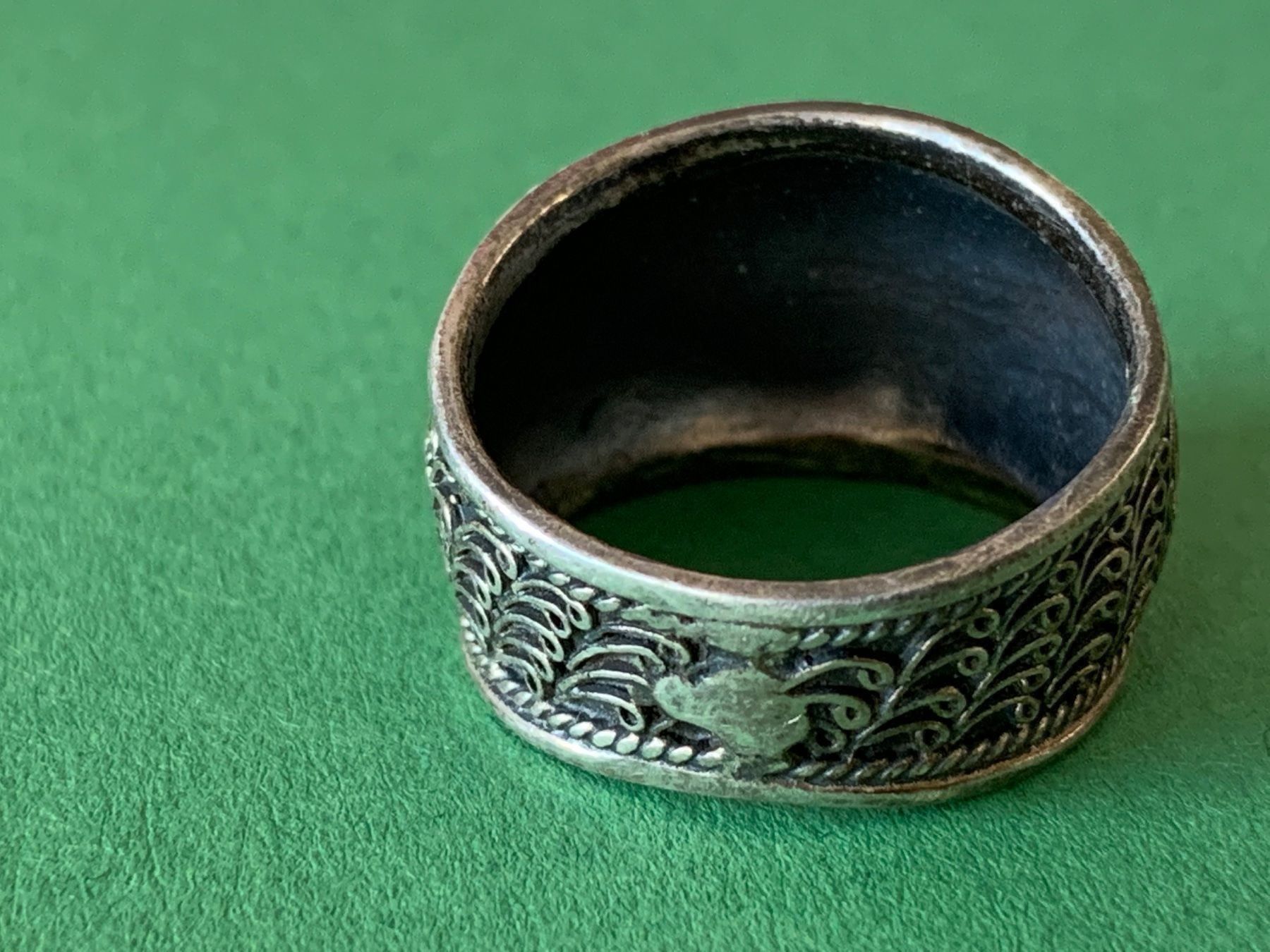Ringe: Bauchiger silberring ornament (rg 60) – Gebraucht aus Dittingen von Bijoubelle 2