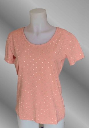 Bio T-Shirt mit Pünktchenmuster, Gr. M - NEU