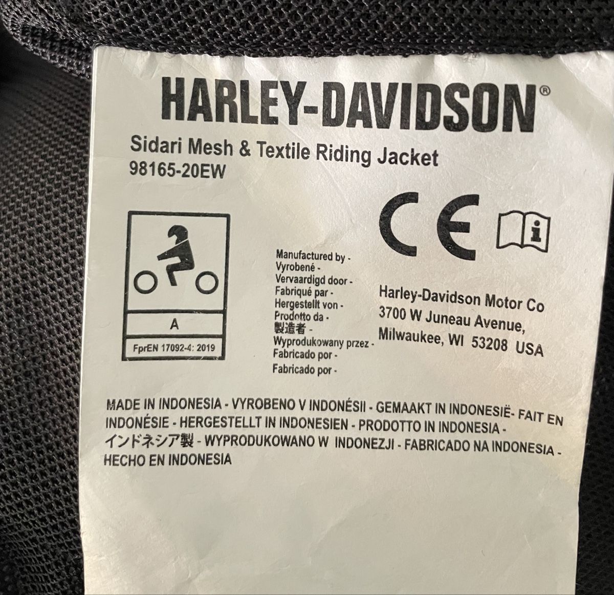 Giacche: Harley Davidson Motorcycle Jacket Black Sidari – Nuovo (secondo la descrizione) da Basel venduto da nic_6l52 3
