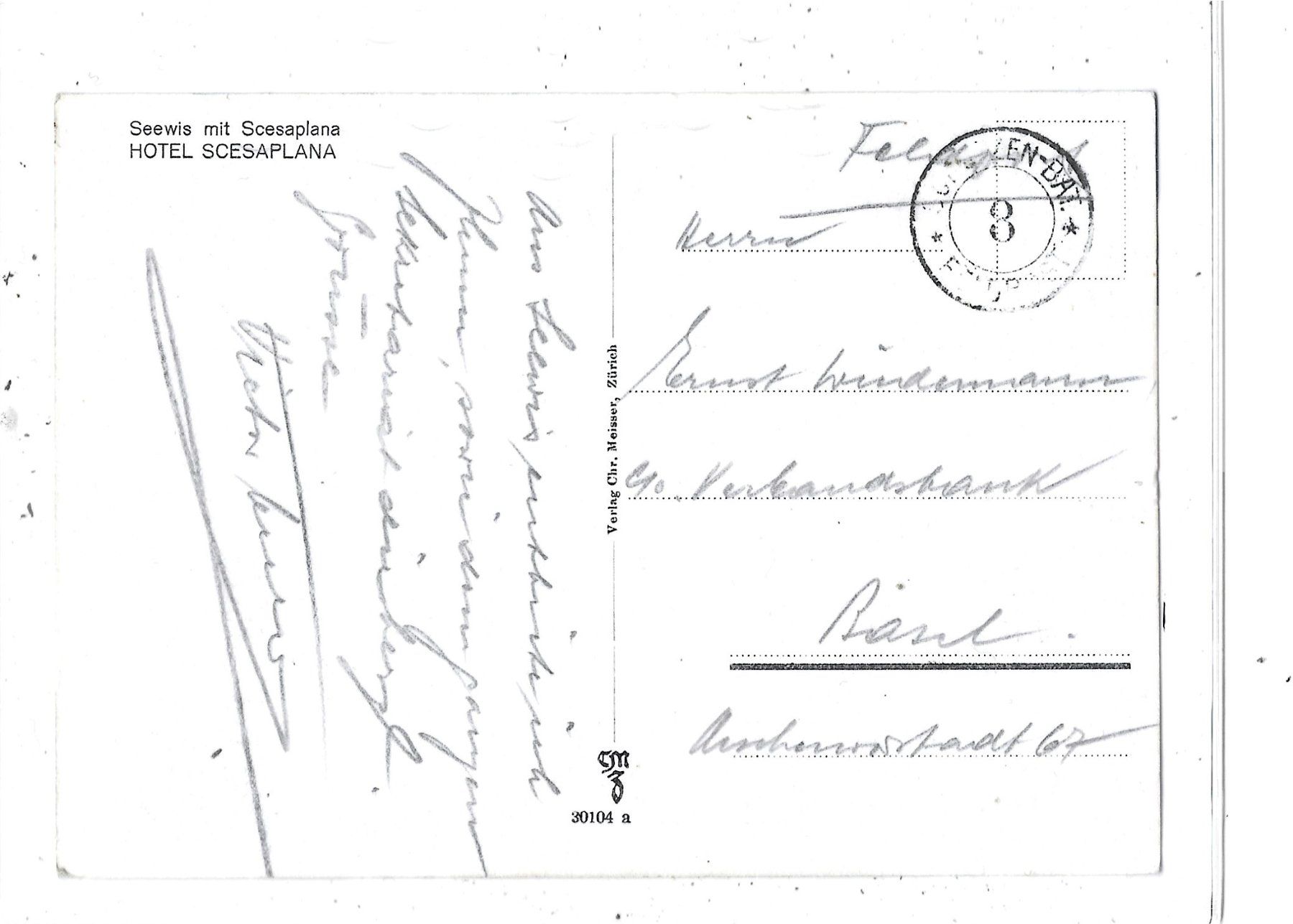 Cartes postales: GR Seewis mit Scesaplana – D'occasion à Schocherswil par Wilare 1