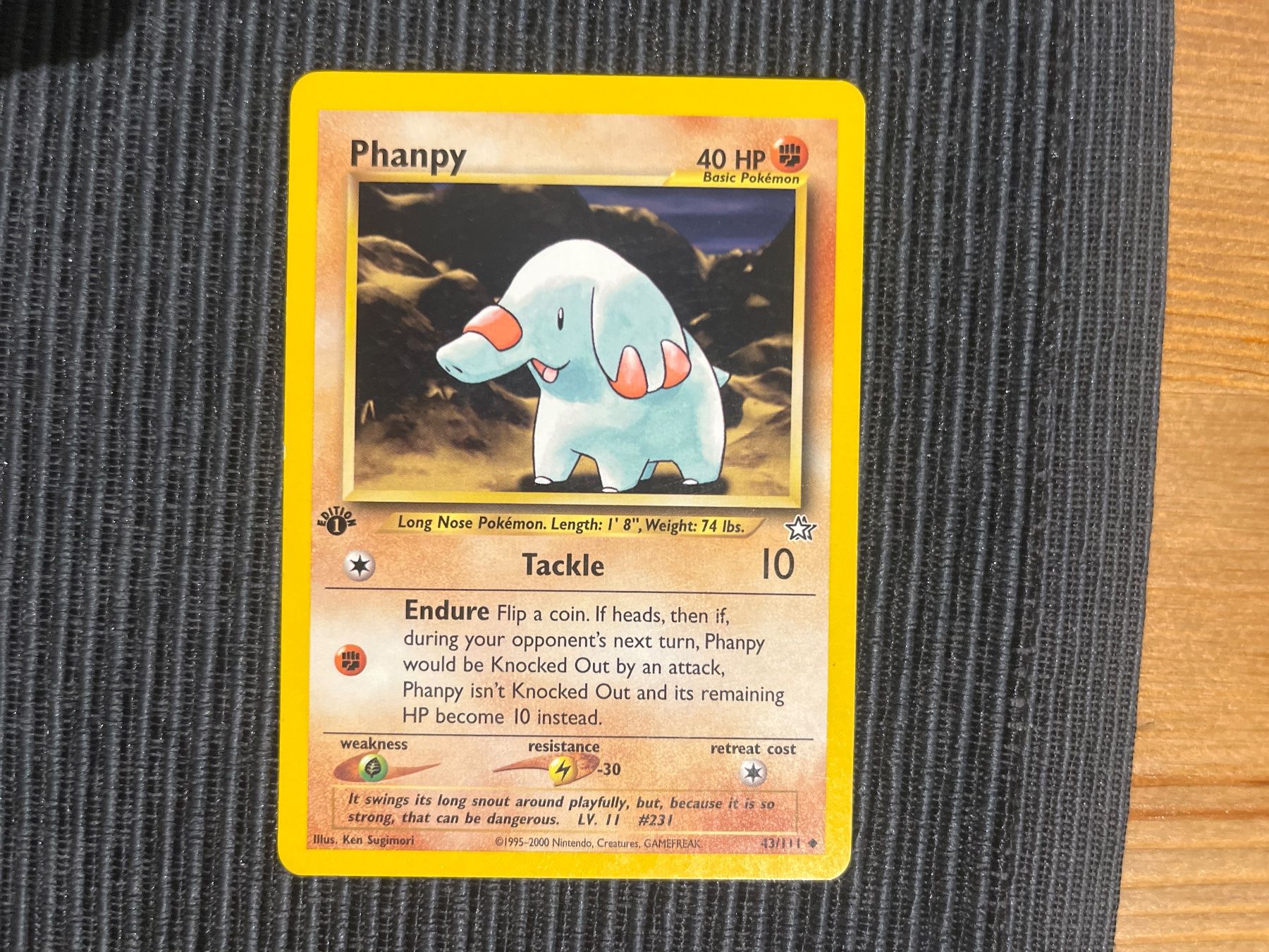 Pokémon Carte collezionabili: Pokemon Phanpy 1.Edition Non Holo Neo Genesis – Usato da Wabern venduto da Collectfun