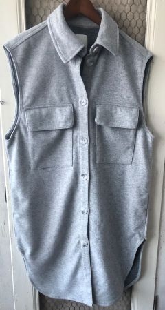 Gilet long gris H&M